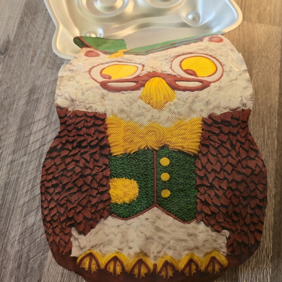 VINTAGE 1978 Wilton Mister Owl Cake Pan #502-7644 - Graduation & School Party - Picture 4 of 5